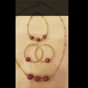 1Set/$190 Handmade Beaded Jewelry Gold Filled